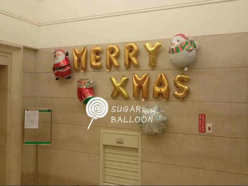 聖誕節氣球佈置